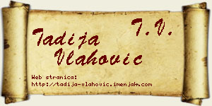 Tadija Vlahović vizit kartica
